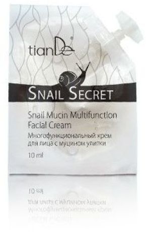 Tiande Wielofunkcyjny krem do twarzy z mucyną ślimaka Snail Secret 5szt. x 10 ml 1