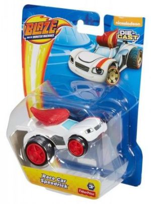Mattel Blaze metalowy pojazd Race Car Speedrick 1