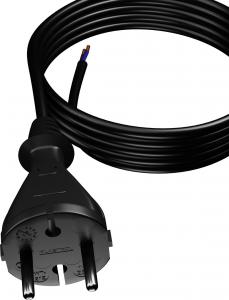 Plastrol Przewód przyłączeniowy z wtyczką PP-21 b/u 3m H05RR-F 2x1 (W-97188) 5