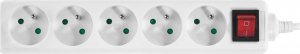 Listwa zasilająca Plastrol PS-570 5 gniazd 1.5 m biała (PS-570/1,5) 2