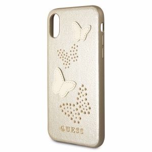 Guess Hardcase do Apple iPhone X beżowy Studs&Sparkles (GUHCPXPBUBE) 1