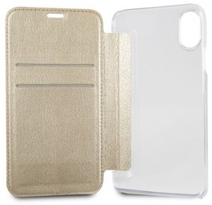Guess book iPhone X złoty Iridescent (GUFLBKPXIGLTGO) 3