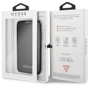 Guess Iridescent do Apple iPhone X czarny (GUFLBKPXIGLTBK) 2