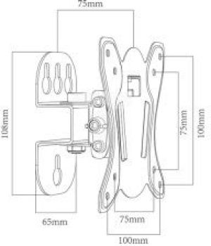 Blow Uchwyt ścienny 76-854 10'' - 27'' 3
