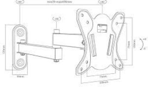 Blow Uchwyt ścienny 76-855 10'' - 27'' 3