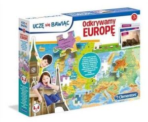 Clementoni Puzzle edukacyjne - Odkrywamy Europę. Uczę się bawiąc (50020) 1
