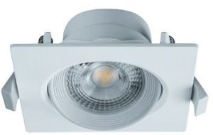 LAMPRIX Oprawa downlight LED 7W biały podtynkowy kwadratowy IP20 500lm 4000K CRI 80 38° 220-240V/AC (LP-11-074) 1