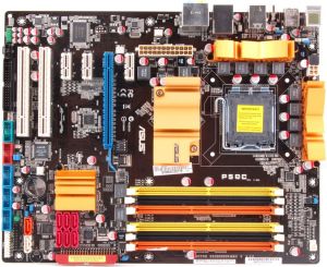 Płyta główna Asus P5QC Intel P45 Socket 775 (PCX/DZW/GLAN/SATA/RAID/DDR2/DDR3) 1