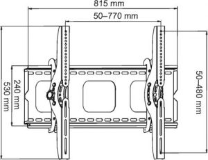 Art Uchwyt ścienny AR-08 32'' - 100'' 2