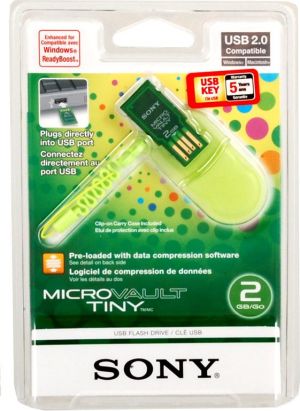 Pendrive Sony MICRO VAULT TINY 2GB USB (USM2GH) 3