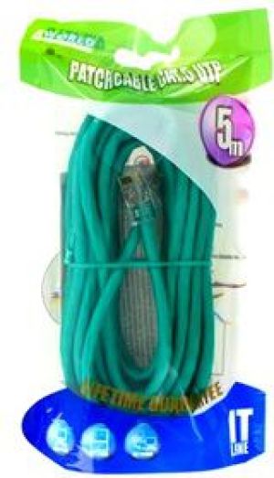 4World kabel krosowy RJ45, bez osłonki, Cat. 5e UTP, 5 m, zielony (04726) 1