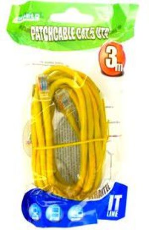 4World kabel sieciowy RJ45, bez osłonki, Cat. 5e UTP, 3 m, żółty (04731) 1