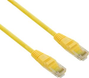 4World kabel krosowy RJ45, bez osłonki, Cat. 5e UTP, 10 m, żółty (04733) 2