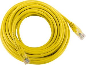 4World kabel krosowy RJ45, bez osłonki, Cat. 5e UTP, 10 m, żółty (04733) 3