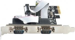 Kontroler 4World PCIe x1 - 2x Port szeregowy (05335) 1