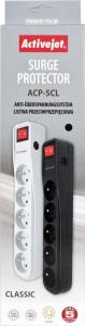 Listwa zasilająca Activejet ACP-5CL przeciwprzepięciowa 5 gniazd 3 m biała (APN53mSZARA) 2