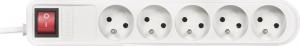 Listwa zasilająca Activejet ACP-5CL przeciwprzepięciowa 5 gniazd 3 m biała (APN53mSZARA) 3