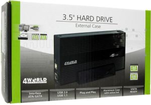 Kieszeń 4World USB 2.0 na dysk HDD 3.5\'\' Combo IDE/SATA, aluminiowa 4