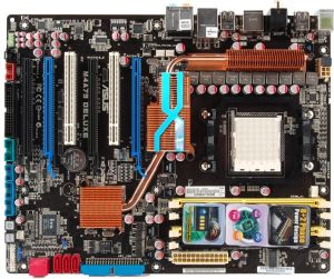 Płyta główna Asus M4A79 Deluxe AMD790FX SAM3 (4xPCX/DZW/GLAN/SATA/RAID/DDR2) 1