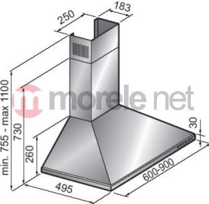 Okap Ardo CN60 INOX 3