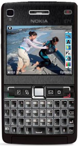 Smartfon Nokia E71 WHITE STEEL 1