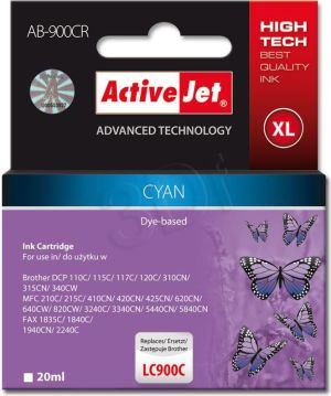 Tusz Activejet tusz AB-900CR (LC-900C) Cyan (refill) 1