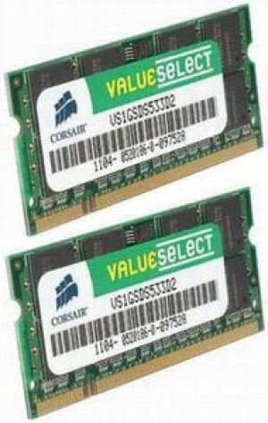 Pamięć do laptopa Corsair DDR2 SODIMM 2x2GB 800MHz CL5 (VS4GSDSKIT800D2) 1