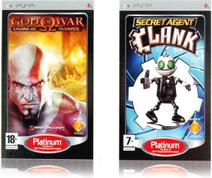 Sony PSP 3004 Slim & Lite + Gry God Of War i Secr Agent Clank 2