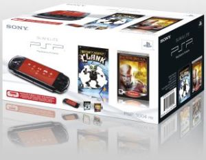 Sony PSP 3000 czarna + God of War:Chains of Olympus+Secret Agent Clank 1