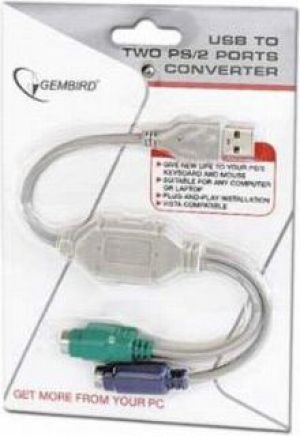 Adapter USB Gembird USB - PS/2 x2 Biały  (UAPS12) 2
