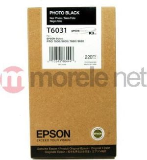 Tusz Epson Wkład atramentowy Czarny Stylus do 7800/7880/9800/9880 photo (220ml) (C13T603100) 1