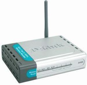 Router D-Link AirPlusG Wireless 802.11g IP Router 4xLAN (RJ45), 1xWAN (RJ45) (DI-524) 1