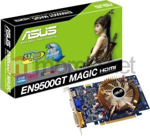 Karta graficzna Asus GeForce 9500GT 512MB DDR2/DVI/HDMI PCI-E (Magic) (550/800) (EN9500GT MAGIC/DI/512MD2/V2/A) 1