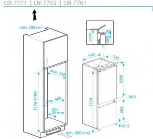 Lodówka Beko CBI 7771 4