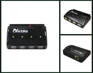 HUB USB Welland USB 2.0 LAN serwer 4-porty NH204 ( NH204 ) 1