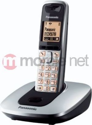 Telefon stacjonarny Panasonic KX-TG6411 srebrny 1