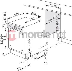 Zmywarka Amica ZZM 416I 10