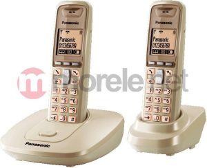 Telefon stacjonarny Panasonic KX-TG6412 beżowy 1