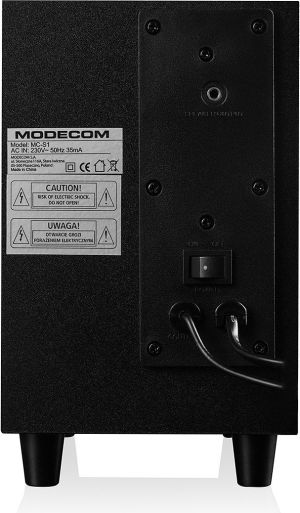 Głośniki komputerowe Modecom MC-S1 Black (G-Y-00S1-BLA-2) 4
