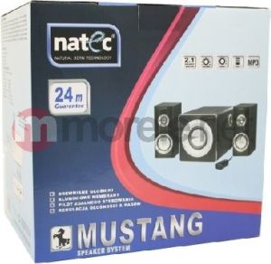 Głośniki komputerowe Natec 2.1 Mustang Black 2