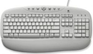 Klawiatura Logitech Internet Pro biały OEM 1
