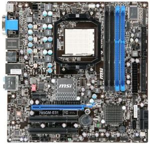Płyta główna MSI 785GM-E51 (VGA/PCX/7.1/GLAN/SATA/RAID/DDR3) mATX 1