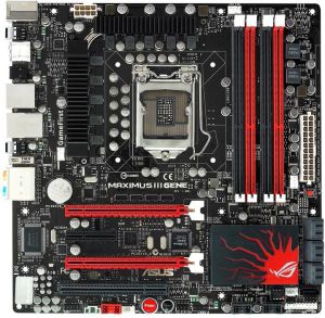 Płyta główna Asus MAXIMUS III GENE, P55, DualDDR3-1600, SATA2,RAID,GBLAN,CF,ATX (MAXIMUS III GENE) 2