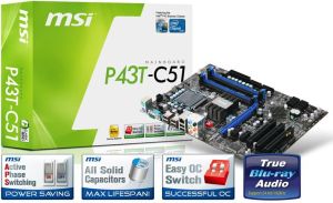 Płyta główna MSI P43T-C51 (PCX/DZW/GLAN/SATA/DDR2) 3