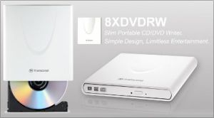 Napęd Transcend TS8XDVDRW zewnetrza nagrywarka CD/DVD slim 2