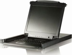 Konsola KVM Aten CL-1000MA KVM LCD 17\'\' + klawiatura + touchpad 19\'\' 1U 1