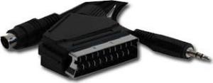 Kabel Gembird Scart - S-Video + Jack 3.5mm 15m czarny (CCV444415M) 1