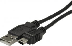 Kabel USB Digitus USB-A - miniUSB-B 1.8 m Czarny (AK672M2) 1