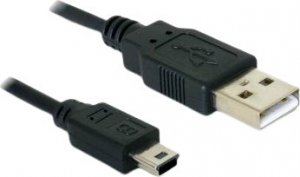 Kabel USB Delock USB-A - miniUSB 0.7 m Czarny (82396) 1