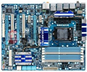 Płyta główna Gigabyte GA-P55A-UD6 Intel P55 LGA 1156 (3xPCX/DZW/2xGLAN/SATA3/USB3/RAID/DDR3/SLI/CrossFireX) 1